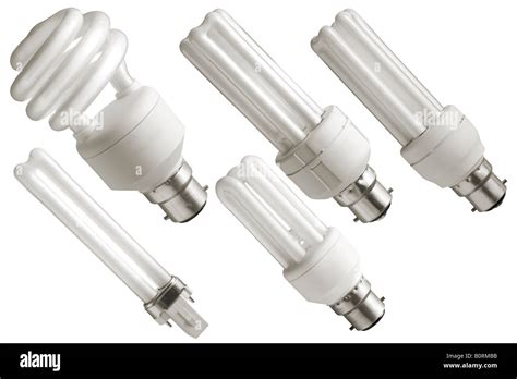 Old Fashioned Energy Saving Light Bulbs Stock Photo Alamy