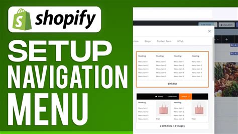 Shopify Navigation Tutorial 2024 How To Setup The Navigation Menu For