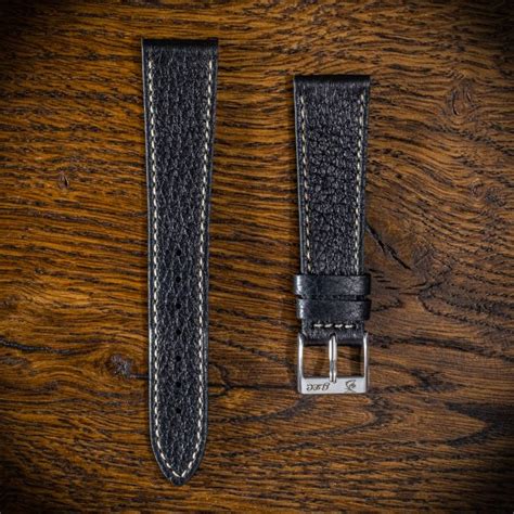 Glc Straps Cinturino Vintage M Cervo Nero Filo Naturale