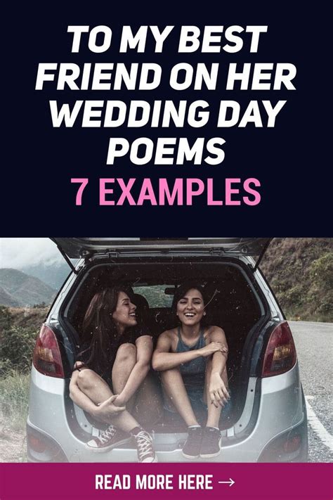 To My Best Friend On Her Wedding Day Poems