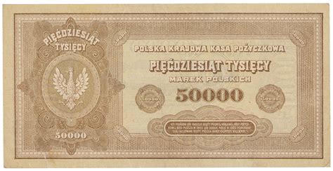 50 000 Marek Polskich 1922 Seria W Archiwum Niemczyk Pl