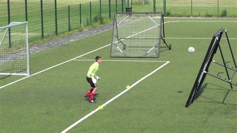 Goalkeeper Training Video Throwing Catching And Sidestepping With The M Station Rebounder