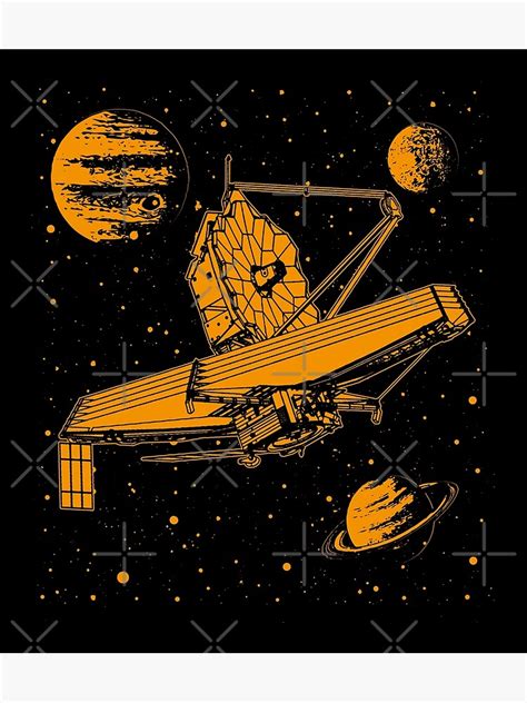 James Webb Weltraumteleskop Nasa Jwst Poster Von Noah 4rt Redbubble