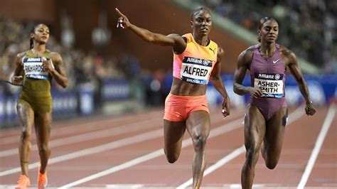 Sha'Carri Richardson falls short to Julien Alfred again in 100m ...