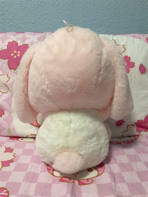 Large Pink Pote Usa Loppy Heart Bunny Lolita Bunny Rabbit Soft Toy