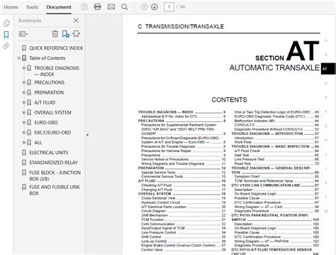 Nissan X Trail T30 2001 2007 Repair Manual