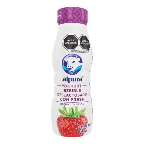 Yoghurt Bebible Alpura Deslactosado Con Fresa G Walmart