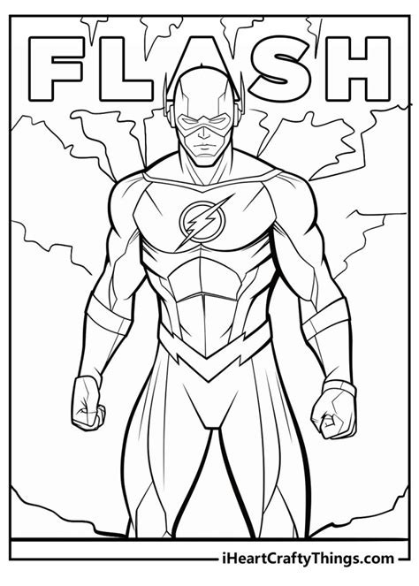 Printable The Flash Coloring Pages Updated 2024