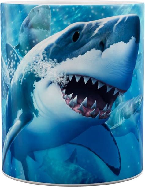 Witte Haai Great White Shark Mok Ml Bol