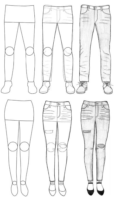 Step By Step Drawing Jeans Artofit