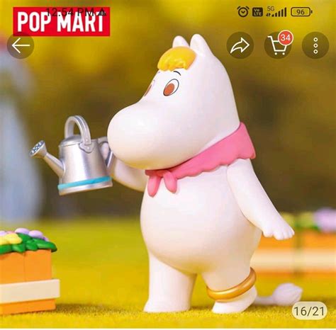 Popmart Moomin Water The Flowers Blind Box Figurine Hobbies And Toys