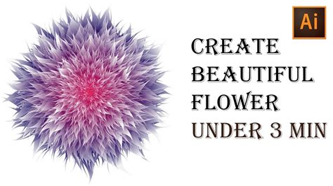 Floral Flower In Illustrator Step By Step Illustrator Tutorials Mkv