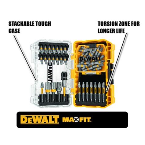 Dewalt Maxfit Screwdriving Set Piece Monsecta Depot