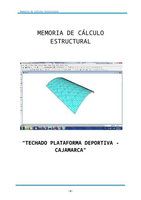 DOCX Mem Cálculo Estruc techo plataforma deportiva DOKUMEN TIPS