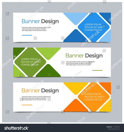 Vector Abstract Banner Modern Web Template Stock Vector Royalty Free