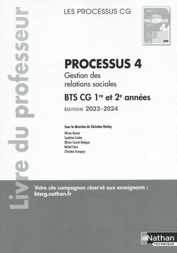 Processus 4 Gestion des Relations Sociales BTS CG 1ère année Les