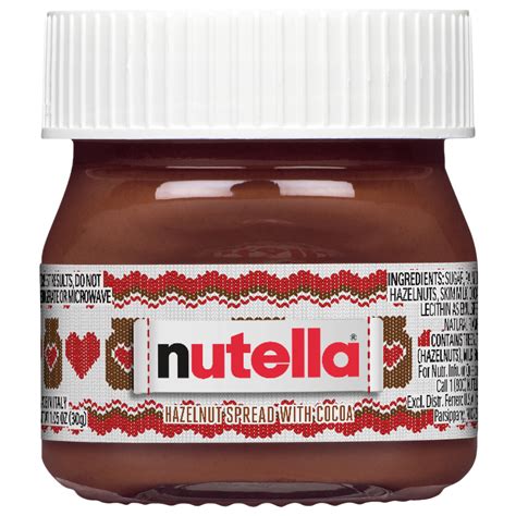 Nutella Creamy Hazelnut Chocolate Spread With Cocoa 1 Ounce Mini Glass Jar