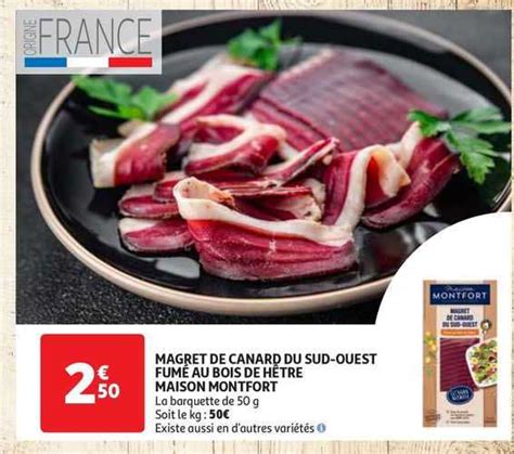 Promo Magret De Canard Du Sud Ouest Fum Au Bois De H Tre Maison