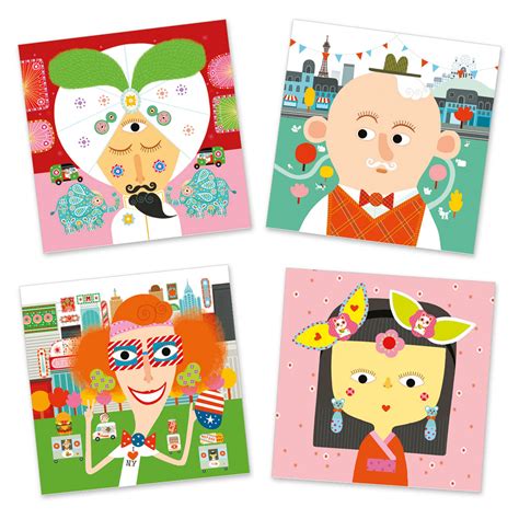 Crea con sticker. Tutti diversi | Giochi creativi e creatività | Kit ...