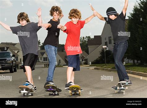 Four Boys Hi Res Stock Photography And Images Alamy