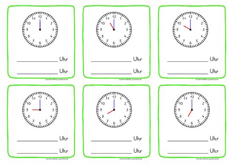 Uhrzeit Grundschule Pdf