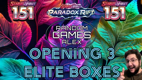 Opening Two 151 And One Paradox Rift Elite Trainer Boxes YouTube