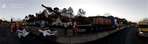 Circulation très perturbée sur l A63 suite à un accident de poids lourd