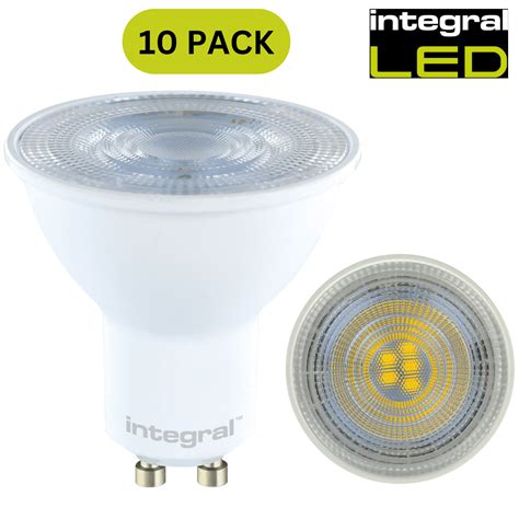 Integral Led Gu10 10 Pack 3 6w 4000k White