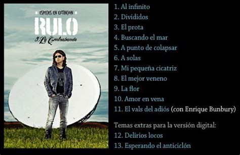 Todo sobre Especies en extinción el nuevo disco de Rulo y la