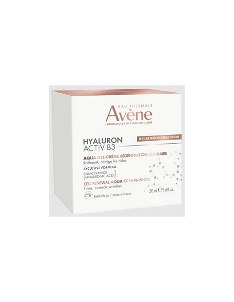 AVENE HYALURON ACTIV B3 AQUA GEL CREMA REGENERADORA 50ML