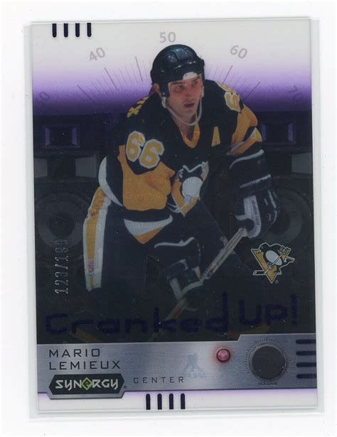 2023 24 Upper Deck Synergy Cranked Up Purple CR ML Mario Lemieux 199