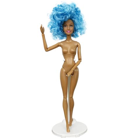cm doll Toy Boneca nude Articular Móvel Preta Africana Da Pele Shopee Brasil
