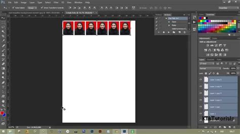 Cara Mencetak Pas Foto Menggunakan Actions Di Photoshop HD YouTube