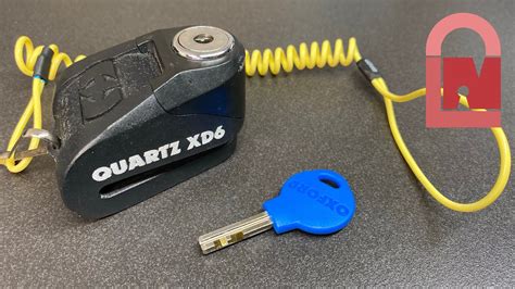 Oxford Quartz XD6 Motorbike Disc Lock Picked BosnianBill S LockLab