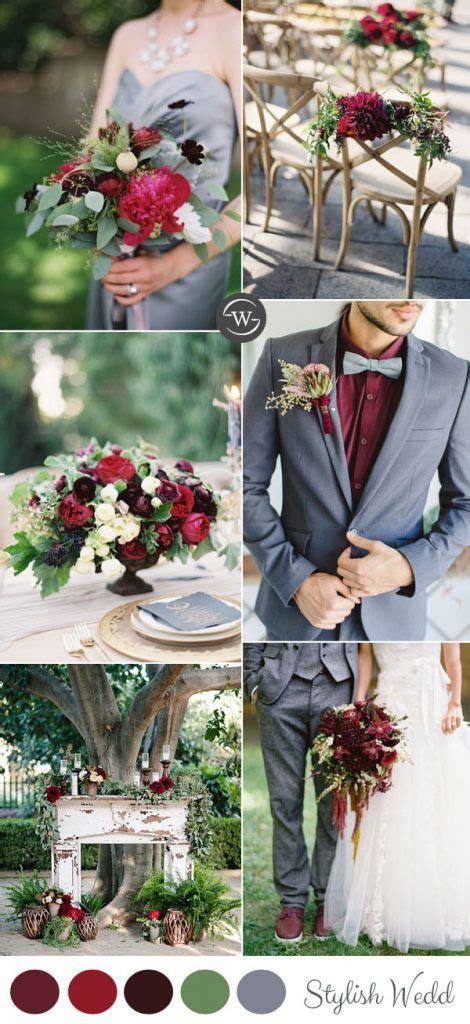 Wedding Trends 10 Fantastic Burgundy Color Combos For 2022