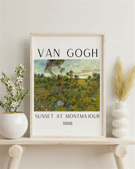 Vincent Van Gogh Landscape Painting Print Set of 5, Digital Art Print Set Van Gogh, Art Gallery ...