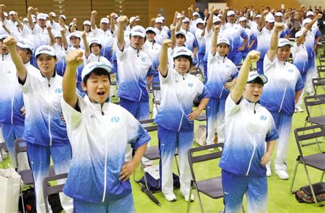 長崎県選手団 結団壮行式 20位台復帰へ決意新た 長崎新聞 20190912 0006 公開