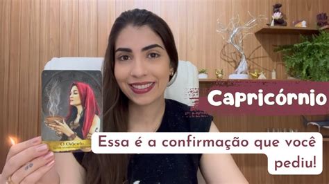 ♑️ CapricÓrnio A Confirmação Que Você Pediu 🙀 Mensagem Espiritual