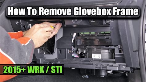 How To Remove 2015 WRX Glovebox And Frame YouTube