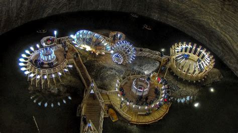 Old Romania Salt Mines Converted Into 370ft Deep Museum