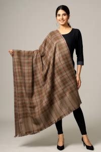 Ravaiyaa Attitude Is Everything Wool Checkered Women Shawl Buy