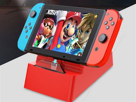 Docking Station Charging Stand for Nintendo Switch (Red) | StackSocial