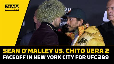 Sean O Malley Chito Vera Face Off In Nyc Ufc Mma Fighting