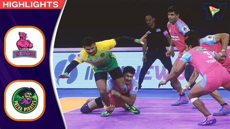 Pro Kabaddi League 8 Highlights M53 Jaipur Pink Panthers Vs Patna