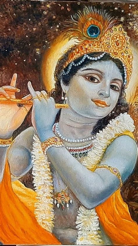 Shri Krishna Ji In Moonlight Ke Shri Krishna Ji Ke Bhakti Hd Phone