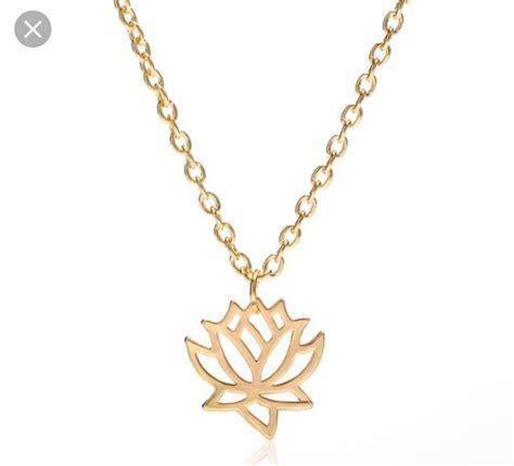 Lotus Necklace Lotus Necklace Gold Lotus Necklace Sterling Ohm