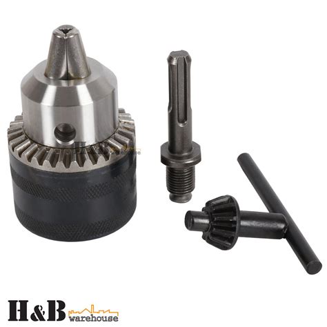 Heavy Duty Drill Chuck 3 16mm 1 2 20 UNF SDS Adapter With Key EBay