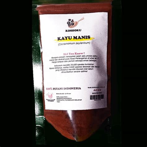 Jual Kayu Manis Bubuk Asli Gram Murni Cinnamon Powder Rempah Organik