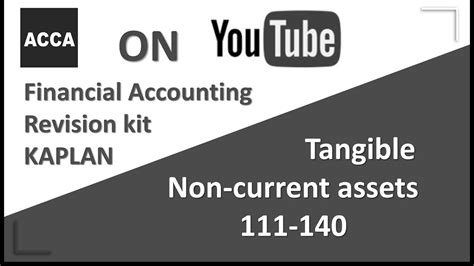 Financial Accounting FA F3 KAPLAN Revision Kit 111 140 YouTube