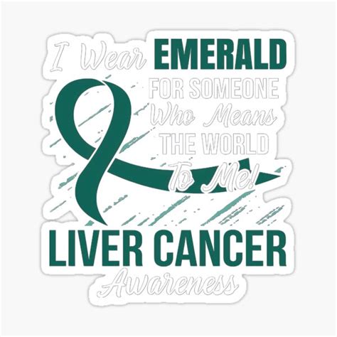 "Liver Cancer Awareness Liver Cancer Ribbon" Sticker for Sale by TerrellOneal | Redbubble